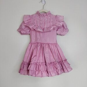 Vintage Marthas Miniature Tiered Ruffle Dress Size 4